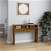 AUVYI Tavolo Consolle in Legno Multistrato 105x30x80 cm Rovere fumo Cosolle Ingresso Consolle Moderna Tavolo Divano Arredo Ingresso Moderno Decorativa Da Tavolo Tavolo Soggiorno Moderno