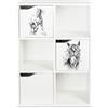 leomark Kubico Slim-Cavallo- libreria colorata per bambini, libreria, pratico scaffale in stile giocoso ideale per una sala giochi o una cameretta per bambini Dimensioni: 59,5 x 29 x 89,5 cm
