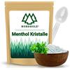 NORDHOLZ® Cristaux de menthe [50 Grammo] per la sauna in qualità a base di olio di menta al 100% - Mentolo cristalli Fornisce una fragranza naturalmente intensa nella sauna - Accessori per sauna (50)