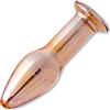 Future of your pleasure Sensual Anal Plug in Vetro 10,5cm ⌀3,3cm - Butt Plug Elegante per Donna, Superficie Liscia, Stimolazione Anale con Effetto Caldo-Freddo, FOPS G63