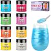 Roizefar Glitter Commestibili, 8 Colori x 4g Polvere Alimentare