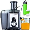 A2D Things Centrifuga Frutta e Verdura Estrattore Professionale 500W Motore Risparmia Energia Elettrodomestico Certificato Estrattore Succo Senza BPA Borraccia Bicchiere Portatili Spazzola Pulizia