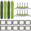 COWINORY (24 Pezzi) Combo i5 Parti di Ricambio Compatibili con iRobot Roomba Combo i5, i5+, j5, j5+ Robot Aspirapolvere, 4 Spazzole a Rullo in Gomma, 10 Spazzole Laterali, 10 filtri HEPA, i5 Accessori Kit