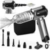 Kevsuvqin 4-IN-1 Aspirapolvere Auto Potente, 3 Livelli Regolabili, 21000PA Aspirabriciole Senza Fili Potente con Motore Brushless, Mini Aspirapolvere Senza Fili Piccolo per Auto, Ufficio e Casa