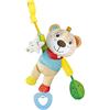 Clementoni - 17788 - Easy-Peasy Soft Bear - Orsetto Sonaglino Neonato Morbido Peluche, Gioco Neonato, Sonaglino Passeggino, Rafforza Le capacità Motorie E Sensoriali, 100% Lavabile in Lavatrice