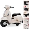 sun baby Vespa elettrica per bambini 2 anni Batteria 6V 4,5A Carico massimo 25KG tempo di guida 45 MINUTI Motore: 1x35W Verde Acqua (Bianco)