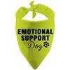 Generic 1 pezzo Bandana per cani con supporto emotivo ESA Cat Bandana ESA Dog Bandana regalo di servizio a scatto bandana regalo per cani (supporto emotivo giallo)