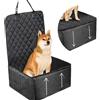 OKYUK Seggiolino auto per cani 2 in 1, impermeabile, antigraffio e antiscivolo, nero
