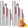 Qixfyze Rossetto Miele Nero Balsamo Labbra Colorato Lunga Durata, Rossetti Miele Noir Lip Gloss Idratante Labbra, Nero e Rosa Rossetto Luminoso Tinta Labbra Rimpolpante per Donna(Pink Honey-2pcs)