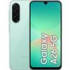 Samsung Galaxy A26 5G, Smartphone con Funzioni intelligenti, Display Super AMOLED 6.7, 8GB RAM, 256GB, Batteria 5.000 mAh, memoria espandibile, Mint
