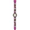 HIP HOP Orologio DONNA ANIMALS ADDICTED quadrante MONO-COLORE BIANCO movimento SOLO TEMPO - 3 LANCETTE QUARZO e CINTURINO SILICONE STAMPATO FUCSIA HWU1050