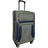 MY TRAVEL BAG Valigia a mano in tessuto, valigetta da viaggio, trolley espandibile con ruote gemellate (M/L/XL/XXL o set da 4) bagagli morbidi, Verde 1, Handgepäck (55cm), Valigetta in tessuto con