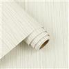Arthome WALL DECOR Arthome Autoadesiva Carta da parati 44cmx3m Beige Lino Panno Strutturato,Pellicola Adesiva per mobili Rimovibile Impermeabile Decorazioni per Mobili Camera,rivestimento murale attaccati
