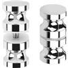 Wvu & Wvo 2 Pezzi Maniglia Per Schermo Doccia, Maniglie Porta per Doccia,30mm Pomolo per Porte Vetro,Maniglia con Foro Singolo,Maniglione da Bagno In Acciaio Inossidabile