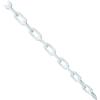 SagaSave Catena in plastica, barriera di plastica, barriera di parcheggio, colori assortiti, catena di sicurezza per recinzione decorativa da giardino, 6 mm x 5 m (5 colori), bianco
