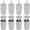 QUARKZMAN 8Pz Ferma Tapparelle plastica resistente da 40mm Tappi D'Arresto Tappo di Arresto per Tapparella in Plastica con Rondelle e Viti per Tapparelle Stecche per Tapparelle, Grigio