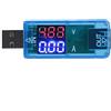 Tyenaza Tester USB, Rilevatore di Carica Voltmetro Amperometro Multimetro USB Tester Misuratore di Corrente Mobile DC3.2-10V Amperometro Testa 0-3A USB Tester Banca