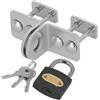 KOTARBAU® Trappola 30 mm di chiusura per cantina di sicurezza con lucchetto, dispositivo di serratura, serratura per porta
