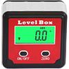 HHTEC Inclinometro Digitale 0-360° - Misuratore Angolo ad Alta Precisione - Livella Elettronica con Display LCD - Per Lavori, Fai da Te e Installazioni