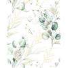 Carta Da Parati Autoadesiva Floreale - Design Acquerello Con Fiori E Foglie, PVC Rimovibile - Foto 7
