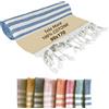 SoNiT home decor SONIT - Telo Mare Blu in Cotone Leggero 90x170 cm, Asciugamano Mare Antisabbia Morbido e Assorbente, Telo Salvaspazio e Ultra Leggero, Ideale per Piscina, Viaggio e Pic Nic, Unisex