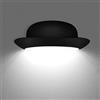 KAWELL 12W Creativo Moderno Applique da Parete LED Lampada da Parete Impermeabile IP65 Alluminio Lampada da Muro Interno Esterno per Camera da Letto Bagno Portico Corridoio Scale Soggiorno, Nero 6000K