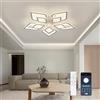 EASY EAGLE Plafoniera LED Soffitto: Dimmerabile Lampada da Soffitto con Telecomando e APP 3000K-6500K, Moderno Lampadario LED per Camera da Letto, Soggiorno, 48W 4800LM 61CM