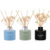 L'odeur Vill -Lavender Geranium/Vaniglia/Ambra Marocchina Diffusore Profumatore per Ambienti con 18 Bastoncini di Fragranza, 4.06 oz x 3 Flacone di Olio,Essenziale di Fragranzaper Casa la Decorazione.