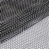 SUPERFINDINGS Tessuto A Rete con Strass, Cristallo Scintillante, Lucido, Elastico, Tessuto A Rete Nero Scintillante, 150x3 m, Colore AB, Tessuto A Rete di Cristallo, Maglia Elastica per Fai da Te