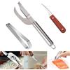 Srvauyea 3 Pezzi Squamatore per Pesci, Squamatore Pesce Professionale, Coltello per Squame di Pesce, Raschietto per Pesce con Pinzetta per lische di Pesce e Coltelli Linea Gamberetti per Pesce e Carne