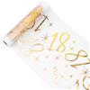 MorLuks Runner Tavolo 18 Anni, 28 cm x 10m Runner da Tavolo Oro, Decorazioni da Tavolo per Compleanno
