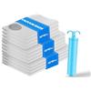 Vacbird - 12 sacchetti sottovuoto per vestiti, con pompa (4 x 40 x 40 cm, 4 x 40 x 50 cm, 4 x 40 x 60 cm), riutilizzabili, adatti per spostamenti, viaggi e per conservare capi stagionali