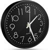 Xpieoyrm 20cm Orologio da Parete Numeri Grande, Orologio Da Parete Moderno Silenzioso In plastica Senza Ticchettio, 8 pollici Orologio da Parete Circolare Facile Lettura per Casa Ufficio Cucina