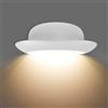 KAWELL 12W Creativo Moderno Applique da Parete LED Lampada da Parete Impermeabile IP65 Alluminio Lampada da Muro Interno Esterno per Camera da Letto Bagno Corridoio Scale Soggiorno, Bianco 3000K