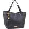 Catwalk Collection Handbags - Borsa Tote da Donna in Vera Pelle - Borsa a Spalla Grande - Borsa da Lavoro Formato A4 - HAZEL - Nero