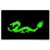 Silent Monsters Tappetino Mouse 36 x 25 cm Dragone verde, con Bordo Cucito, Durevoli, antiscivolo e silenzioso, gioco, ufficio, casa, lavabile, arrotolabile, Tappetini per il Gaming Mousepad