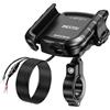iMESTOU Caricatore USB per Telefono da Moto in Alluminio con Porta USB C di Ricarica Rapida, Compatibile con Telefoni da 5,4-7,25 Fino a 15 mm di Spessore, Adatto per Manubri da 12 mm-32 mm