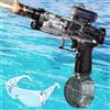 Herefun Pistole ad Acqua Elettriche, Fucile Ad Acqua Elettrico, Pistola ad Acqua per Bambini Adulti, Pistola ad Acqua Automatica con Luce e Suono, Giocattolo Blaster Ad Acqua per Estiva (Scuro)