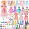 Saier tbo 38 Pezzi Abbigliamento e Accessori per 11,5" Bambole, Accessori per Barbie Bambole con Abiti Bretelle Gonna Scarpe Borsa Collana per Principessa Bambola Giocattolo Regalo (Stile 3)