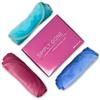 Moonmoon Simply Gone - Panno struccante (3 pezzi), grande, riutilizzabile, in microfibra, rimuove tutti i trucchi, anche il mascara impermeabile, ideale per pelli sensibili (blu, rosa e turchese)