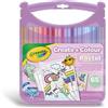 BINNEY&SMITH - CRAYOLA Crayola Pastel - Set Valigetta Pennarelli Lavabili SuperTips, 65 pezzi