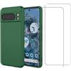 Evetane Cover Google Pixel 8 Pro e 2 schermi di protezione - Silicone - Verde, excellent