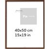 Pix FRAMES Cornice Foto - 40x50 cm - Portafoto da Parete Legno - Elegante Cornici da Parete - Porta Foto da Muro - Classico Quadretti da Parete - Moderno Portafoto - Marrone
