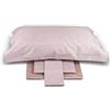 Dondi Home | Completo Lenzuola matrimoniale Finiseta, 250x290 cm, Set di 4 pezzi 100% Raso di Cotone 300 TC, 2 Federe, Lenzuolo Sopra, Lenzuolo Sotto, Colore Rosa Antico Argilla - Made In Italy