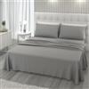 L'ANTICO ARCOLAIO - Completo Lenzuola Una Piazza e Mezza 140x200 Made in Italy, Microfibra Anallergica, Set Lenzuola Francese (1 Lenzuolo Sotto con Angoli, 1 Lenzuolo Sopra, 1 Federa)