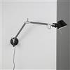 Generic Applique da parete moderna, applique da parete con braccio oscillante lungo regolabile Illuminazione minimalista in metallo E27 Lampada da lavoro a parete Studio Camera da letto Soggiorno Lettura (Co