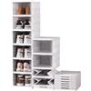 Generico Scarpiera Salvaspazio Pieghevole 6 Ripiani Portascarpe Organizer Scarpe contenitori FACILE DA MONTARE