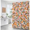 Inshere Tenda da doccia in tessuto poliestere impermeabile con ganci 183 x 183 cm lavabile in lavatrice moderna 72 x72 pesca
