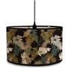 Morbuy Paralume Rotondo in Bambù, Paralume Ricambio Diametro 30 cm E27, Paralume per Lampade da Comodino, Lampada da Tavolo, Lampada da Terra, Lampadario Camera da Letto (Foglie Di Palma)