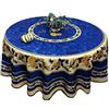 KGS Tovaglia Provenzale rotonda antimacchia 180 cm girasole ape blu